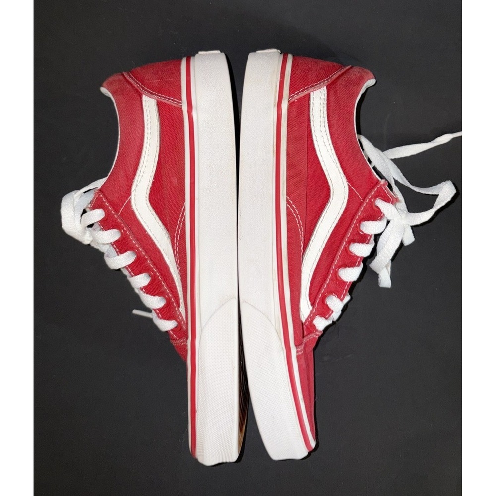 Size 6 Mens Size 7.5 women- VANS Old Skool Racing Red - Picture 5 of 7